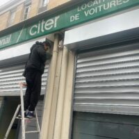 Rideau métallique électrique en panne